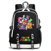 Mario Printed Usb Backpack Outdoor Male And Female Animation Casual School Bag