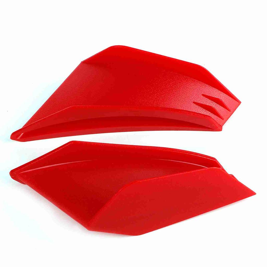 1 Pair   Motorcycle Winglet Aerodynamic Wing Kit Fit For   (Black)