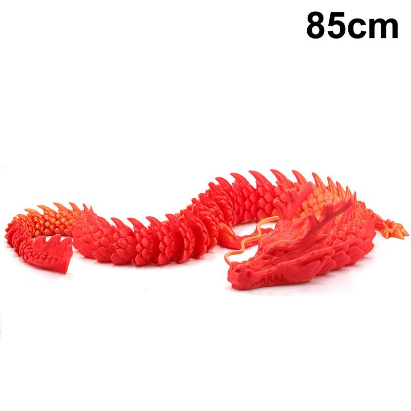 3D Printed Conjoined Dragon Ornaments, Movable Cartoon, Creative Dragon Plants, Rockery, Fish Tank Landscaping