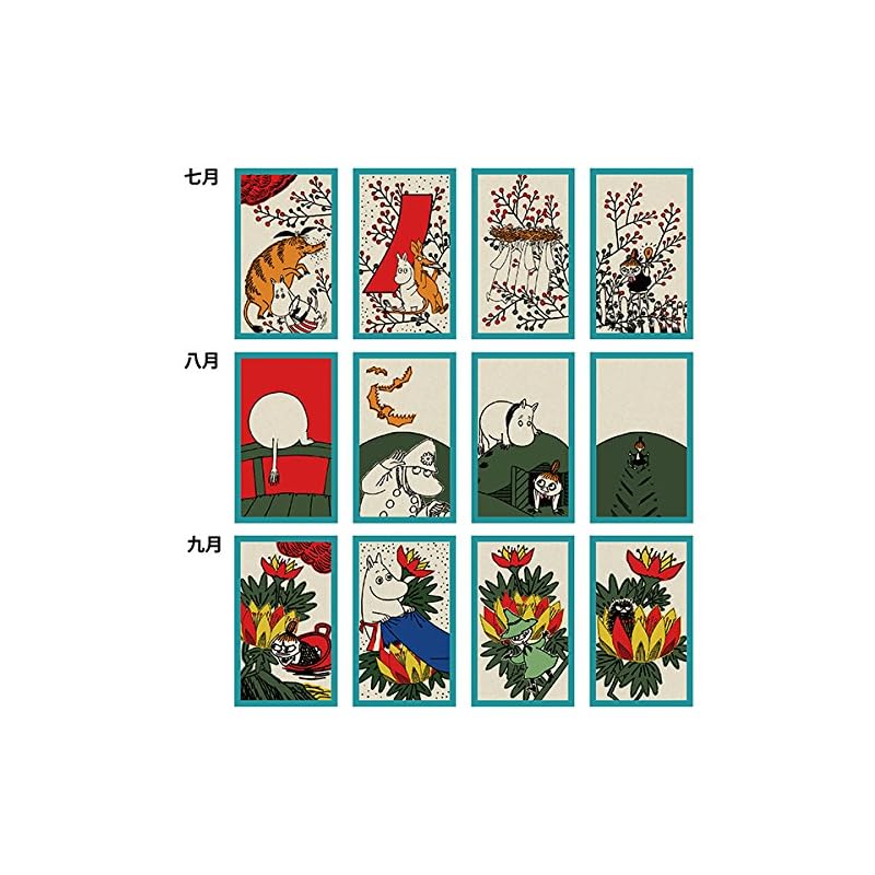ENSKY Moomin Hanafuda Cards for Ages 6 and Up