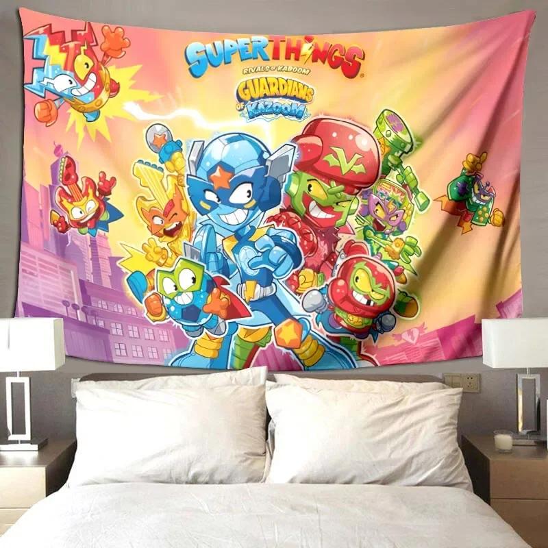 Cute Cartoon Super Zings Blankets Picnic Blanket Warm Flannel Blankets Soft and Comfortable Blanket Bed Linings Birthday Gift