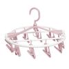 Sock Drying Rack Laundry Space Saver 20 Clips Hanger Portable Folding Round Sock Rack For Bathroom Outdoor Patio Dorm Closet