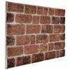 3D Wall Panels - vidaXL - Dark Brown Brick Design - 10 Pcs - EPS - Shockproof, Waterproof
