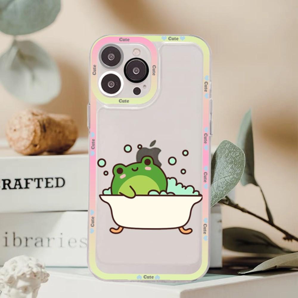 Frog cartoon drawing Phone Case For Redmi 7 8 9 A For Redmi Note 5 7 8 9 10 11 Pro Max 4G 5G Funfas