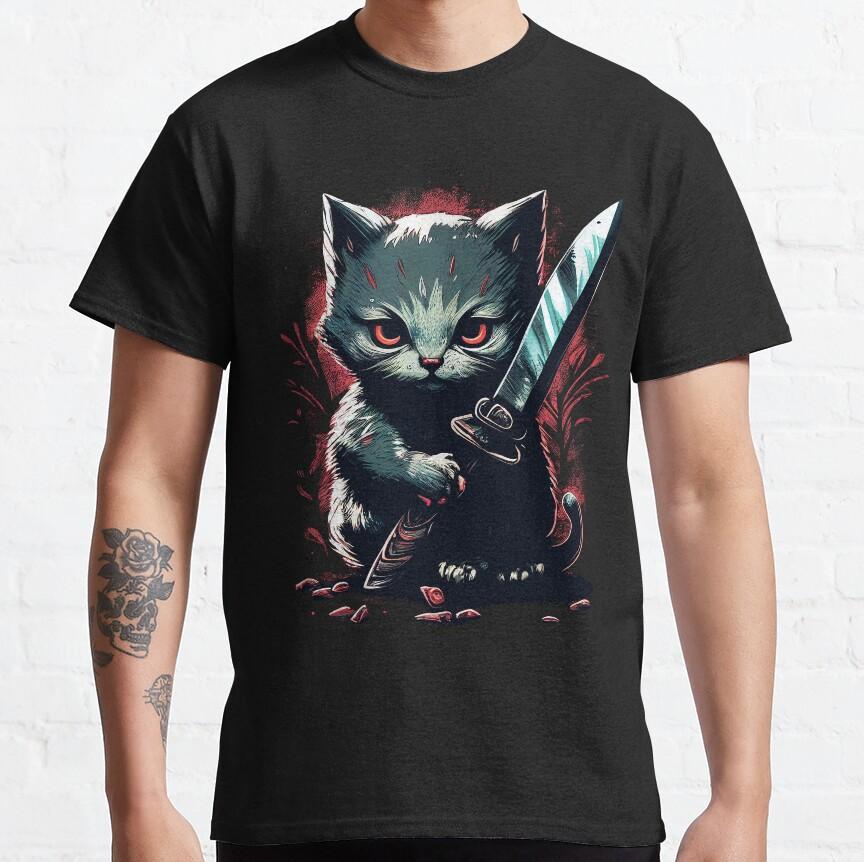 People Call Me Top Cat Gift For Christmas black cat what halloween Funny T-Shirt for men 100% cotton printed plus size clothing