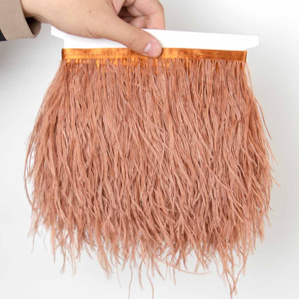 6-22Cm Black Ostrich Feathers Trim 1Meter Fluffy Feather Fringe For Crafts Wedding Party Decoration Ribbon Dress Clothing Sewing