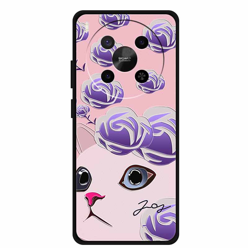 För ZTE Blade V70 Max Fodral 3D Blommigt Prägling Mjuk Silikon Telefonfodral för Nubia V70 Max Fodral Relief Blomma Skal Ny V 70 Max
