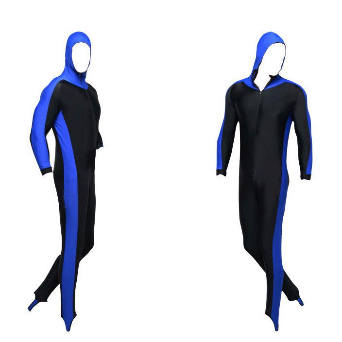 

Унисекс Слитный купальник с длинным рукавом и капюшоном с защитой от УФ-лучей для снорклинга и дайвинга Men s XL