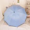 Compact Dual-Use Women's Parasol: Rain & Sun Protection, UV Shield, Korean Style, Fresh Folding Design, Elegant & Practical.