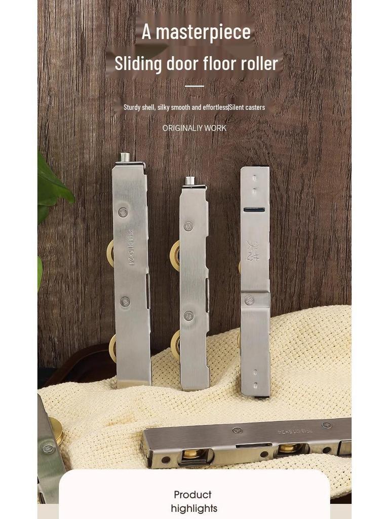 Aluminiumlegierung UPVC Türbodenrollen und Schiene für Glasschiebetüren und Fenster