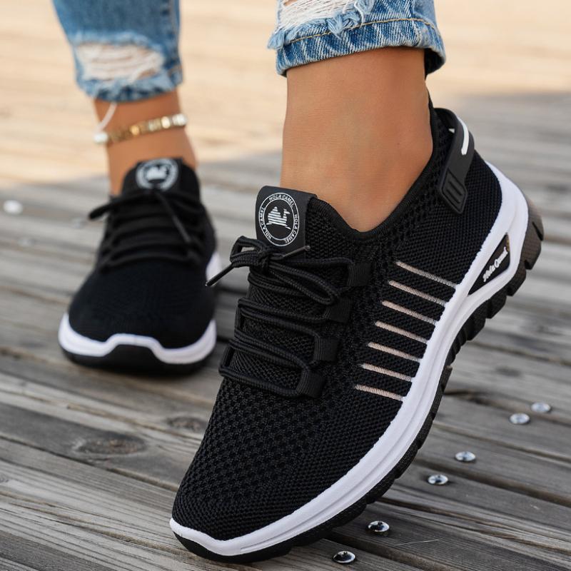 Women's Comfortable Non-Slip Solid Color Breathable Lightweight Casual Shoes Outdoor Shoes