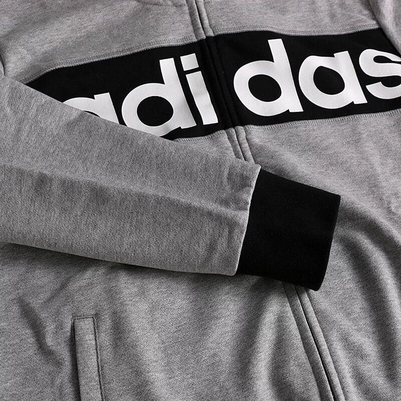 Adidas Comfortable Soft Hooded Zipper Jacket Men Jackets AY3749