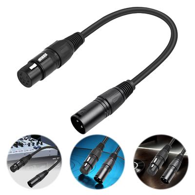 XLR Male 3 Pin To XLR Female 5 Pin Audio Cable DMX Adapter Cable DMX Stage Light Cable for Microphone DMX Stage Light Turnaround