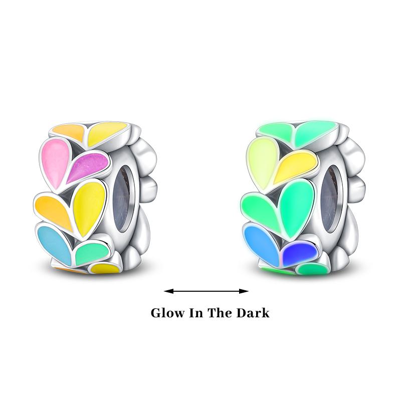 Copper Color Fireflies Bees Stars Turtles Luminous Charms Beads Fit 3Mm Original Bracelets Diy Jewelry Gift