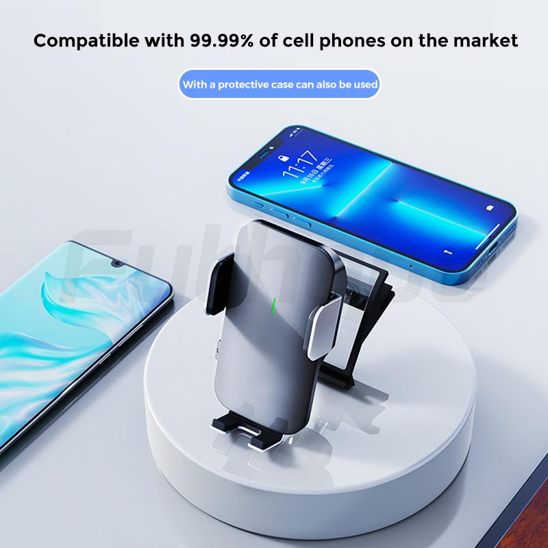 Futhope Solar Bracket Holder Stable Phone For Tesla Model Y Model 3 2018-2023 Air Outlet 180 ° Rotation Universal GPS Stand