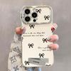 Black Bow Suitable for Apple 16 Mobile Phone Case 15promax Electroplated Large Window 14 Silicone 13 Light Luxury 11 Women