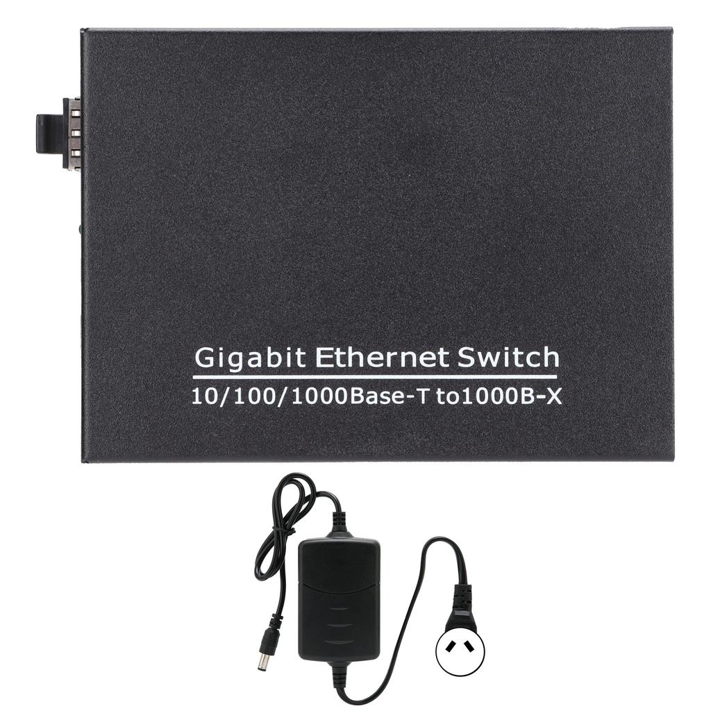 2 Ports Gigabit Ethernet Switch TBCMC3712ESFP Plug Play Stable Sturdy Computer Networking Switches