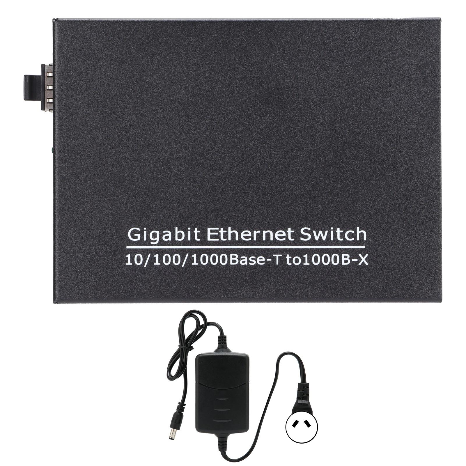 

2 Ports Gigabit Ethernet Switch TBCMC3712ESFP Plug Play Stable Sturdy Computer Networking Switches US Plug