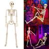 Lebensgroßes Skelett, beweglicher Ganzkörper-Halloween-Dekoration mit beweglichen Gelenken für furchterregende Party-Requisiten für Spukhäuser