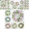 Elegant 40cm Artificial Rose Peony Flower Wreath With High Realistic Appearance