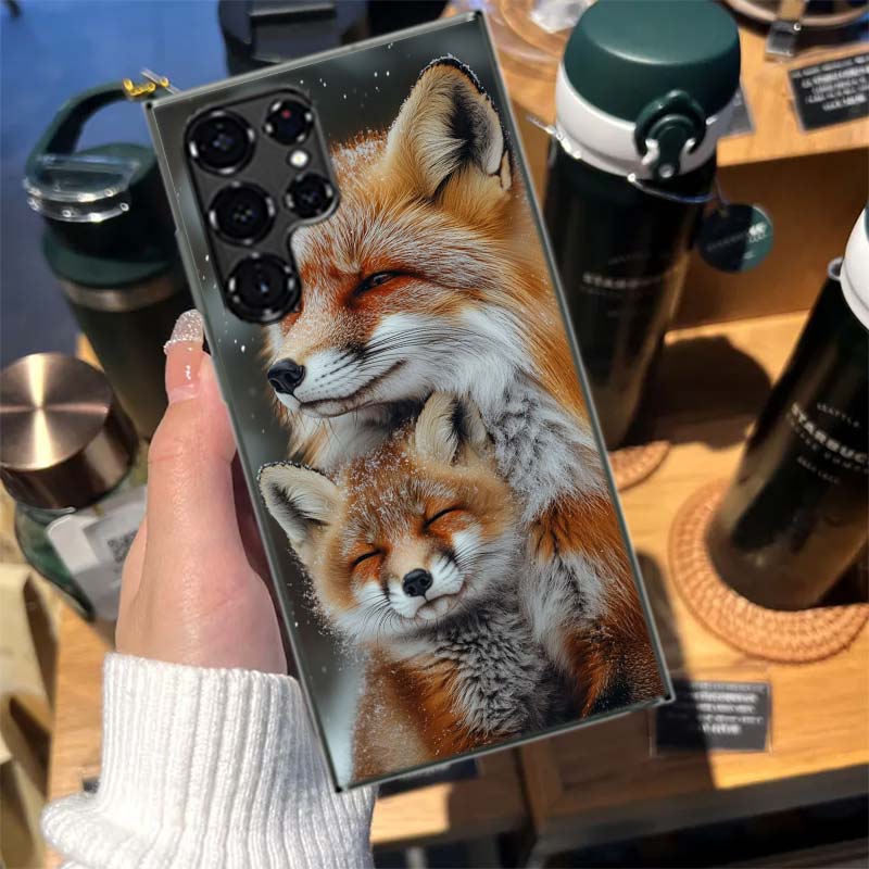 The Red Fox in Winter Ice and Snow Cases Phone Case for Samsung Galaxy S26 Ultra S25 Edge S24 S23 FE S21 Plus S20 S22 S10 Cover