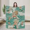 Tinker Bells Flannel Blankets Winter  Soft Warm Bedding Throws for Girls Boys Living Room Graphic Bedspread Sofa Bed Cover
