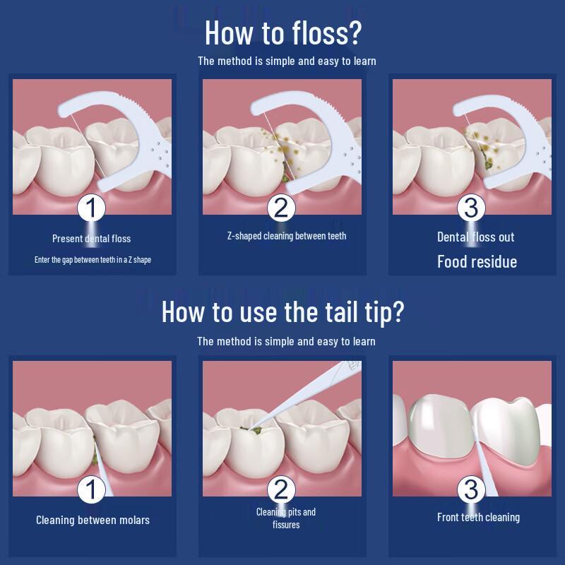 Deer Mother Dental Floss Sticks 600 Count