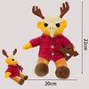 New 99 Nights In The Forest Plush Game Brown Haired Man Black Cothed Elk Deer Stuffed Doll Pillow For Kid  Christmas Gifts