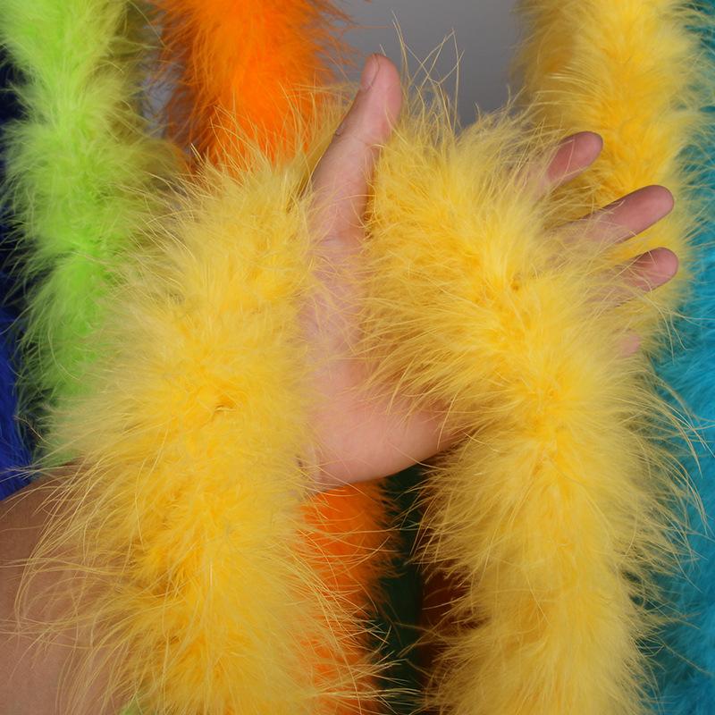 Thickened Encrypted Large Turkey Feather Strips Colored Top Scarves Stage Performance Costume Accessories