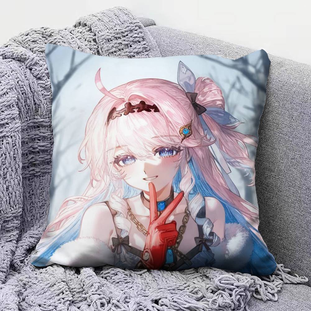 Denia Hiyuki WuWa Wuthering Waves Home Sofa Cushion Covers and Aecorative Custom Pillow Covers