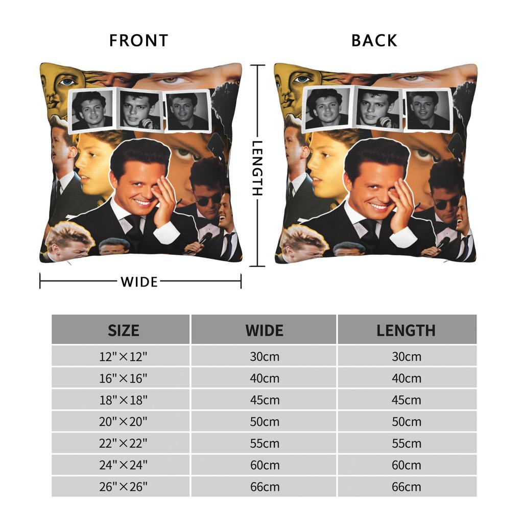 Mexican Singer L-Luis Miguel Pillow Case Kawaii Pillow Cover Soft Pillowcases For Wedding Party Home Decor