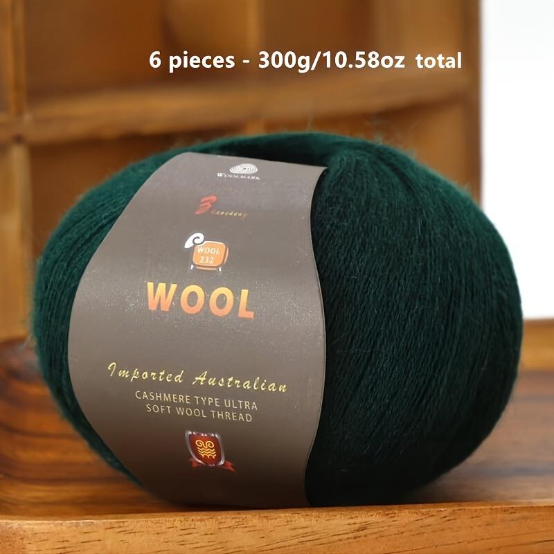 1PC Luxurious Wool Yarn Ultra Soft Anti-Pilling DIY Kit for Crochet & Hand Knitting Warm and Comfortable Wool Yarn 211g/10.58oz