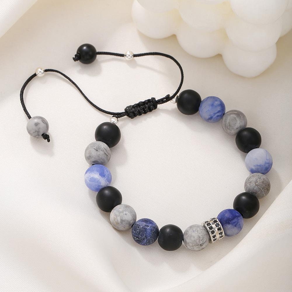 JYL TS Bracelet  Men's Volcanic Beaded Design Enhances Stability