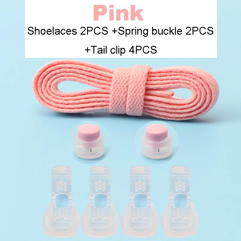 New No Tie Shoelace Classic Flat Shoelaces Bread Buckle Lock Shoe Laces for Sneakers Kids Adult Quick Lace for Shoes Accessories