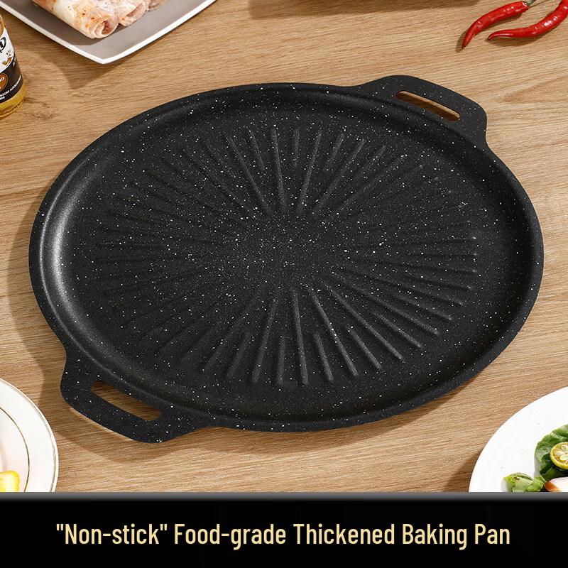 ZISIZ Outdoor Iron Griddle Pan