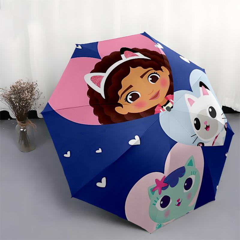 GirlfriendCats Automatic Opening and Closing, 8 Rib Structure Portable Umbrella, Suitable for Men and Women In All Seasons Perfect Gift for
