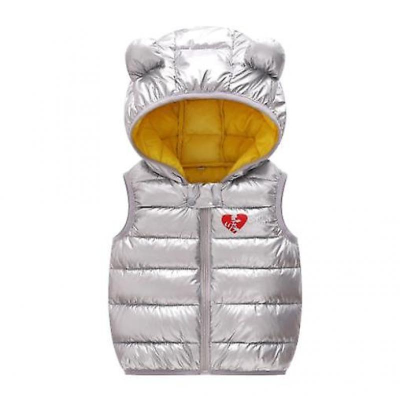 2023 Autumn And Winter Children's Clothing Hot-selling Ear Hooded Vest Toddler Warm Jacket Children's Light Waterproof Vest