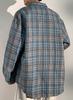 Bligo Loose Fit Plus Spring Korean Check Stylish Street Perfect for Office or Any Men's Shirt, Sizes, Pattern, Casual, Top, Style, Thick, Casual,
