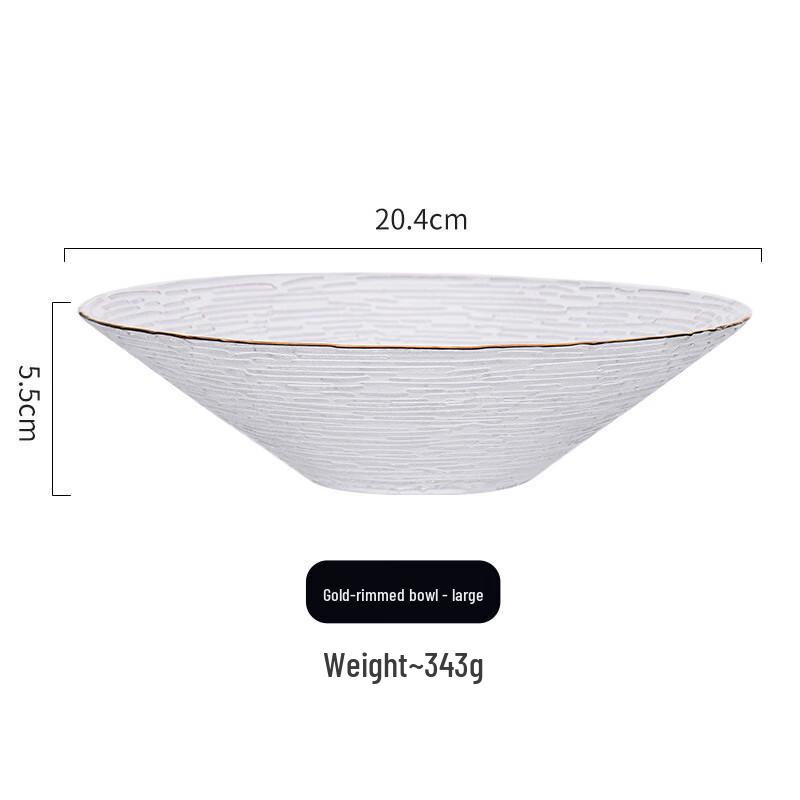 ZISIZ Glass Serving Bowl Set