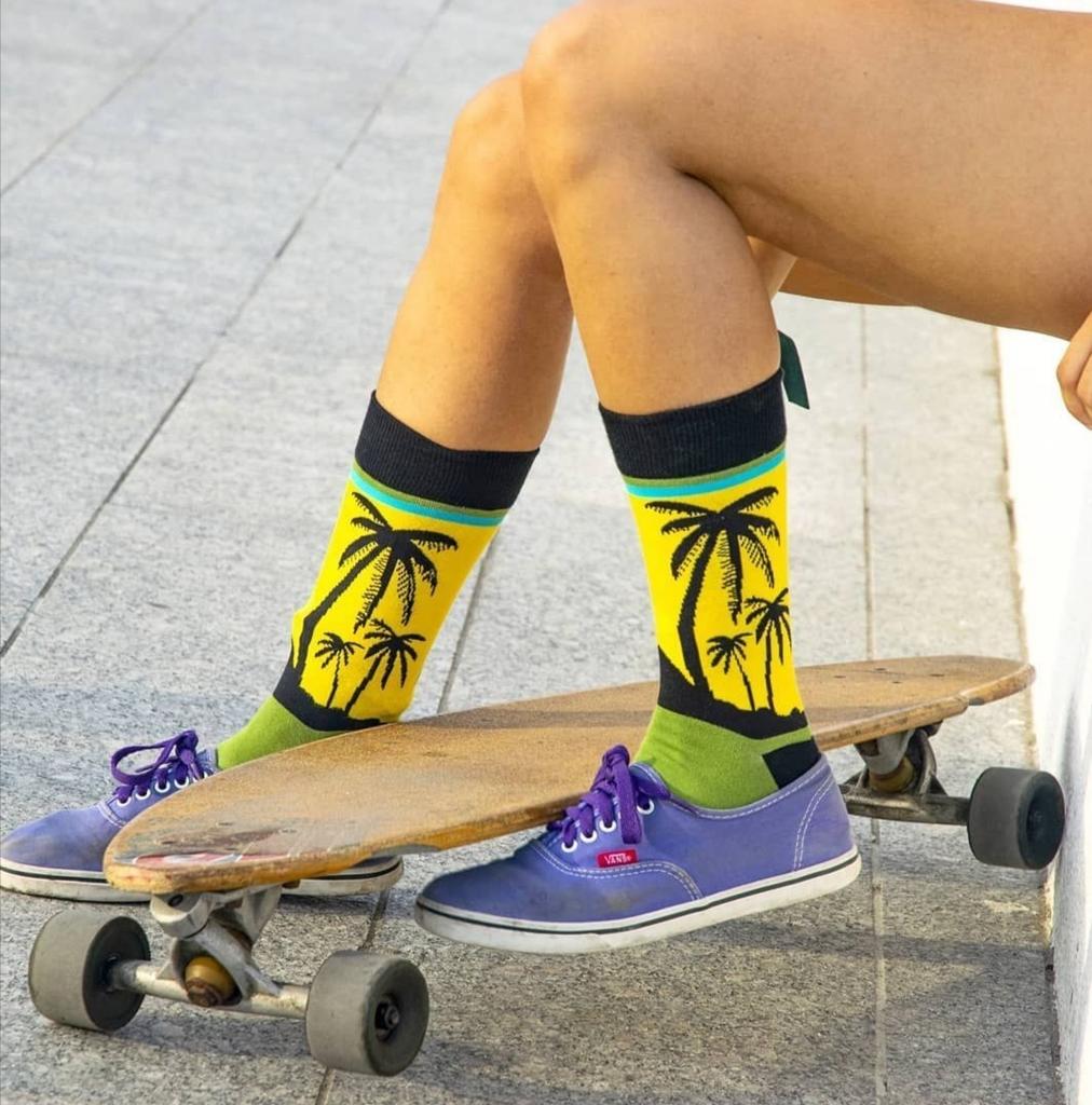 Large Size New Happy Funny Couple Trendy Socks Funny Personalized  Cartoon Jacquard Long tube cotton socks