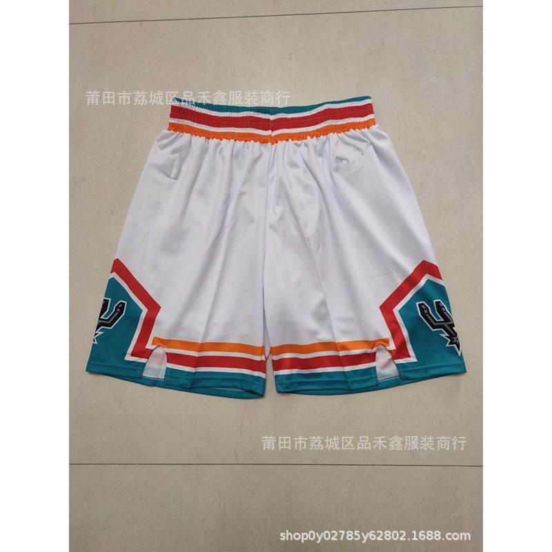 Men Women Basketball Shorts NBA Team City Edition Cotton Athletic Performance Pants Sportswear