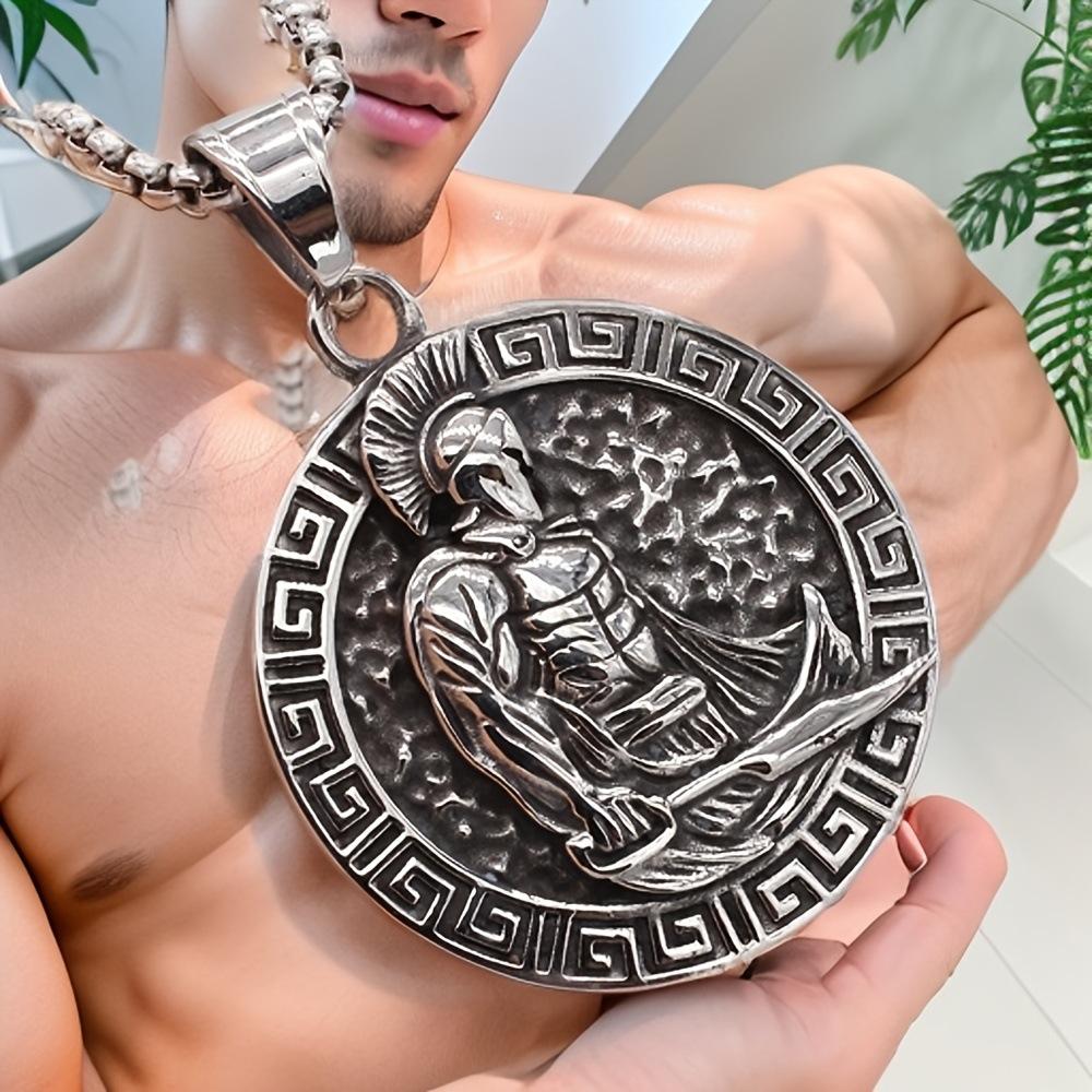 European and American Warrior Keychain Fashion Bada Warrior Necklace Pendant 60CM(Necklace Long)