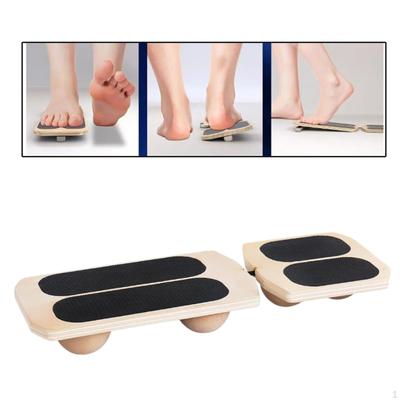 Single Leg Balance Board Foot Strengthener, Wooden, Multifunctional, Indoor Anti Slip Stretcher