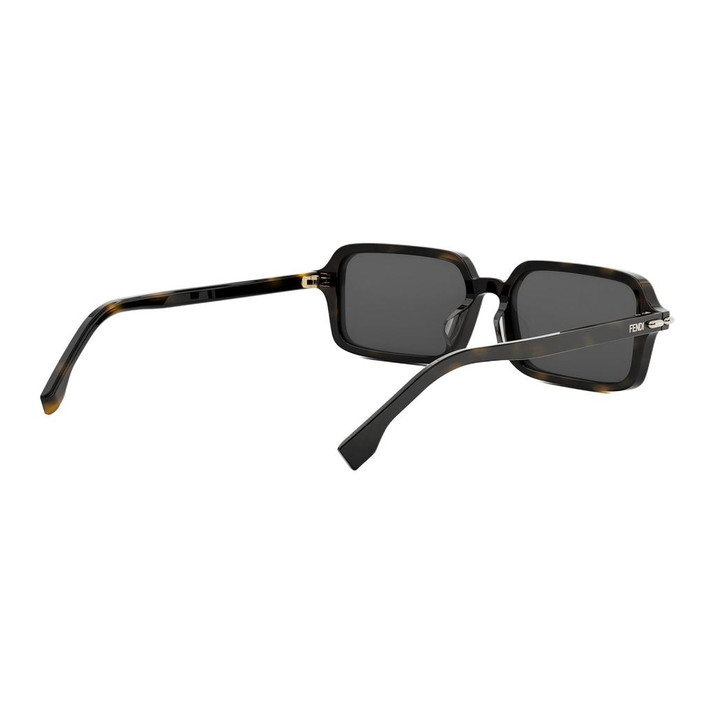 Fendi Logo Acetate Square Sunglasses Unisex Sunglasses Tortoiseshell FE40174F_52C
