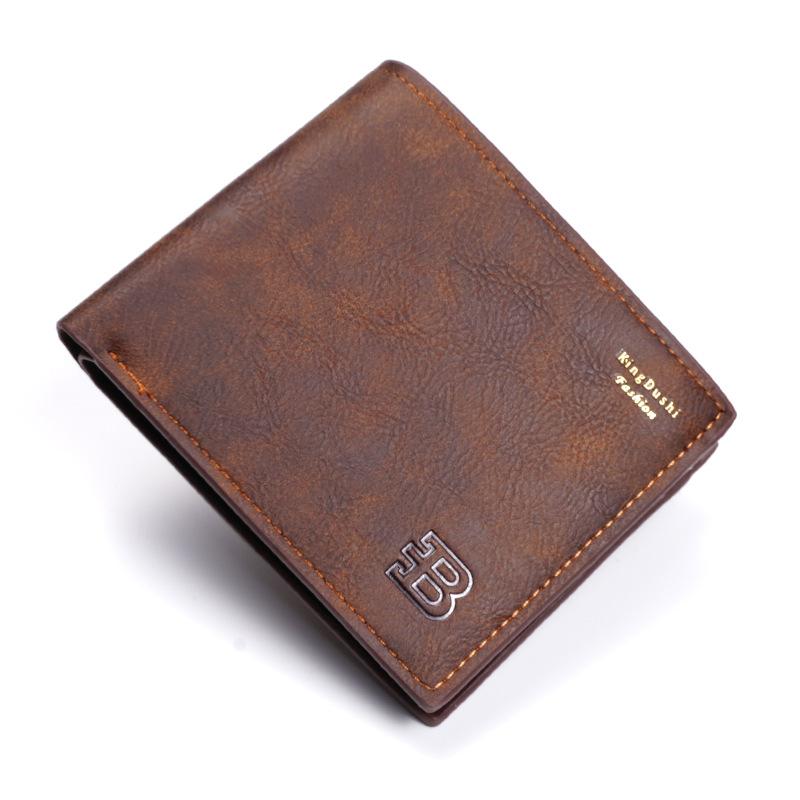 Новый мужской кошелек Мужской короткий кошелек Простой молодежный кошелек Большая вместимость Многокарточный кошелек Новый
