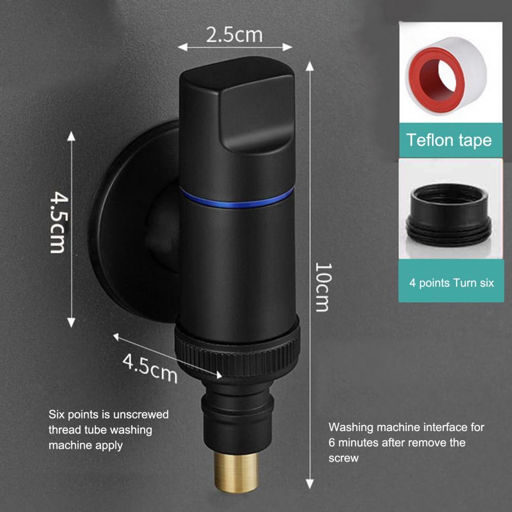 Washing Machine Faucet Brass Water Stop Quick Opening Angle Valve