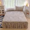 Double Bed Skirt Simple Style Bedspread Queen Size Bed Cover Breathable Mattress Protector Falda De Cama (Pillowcase Need Order)