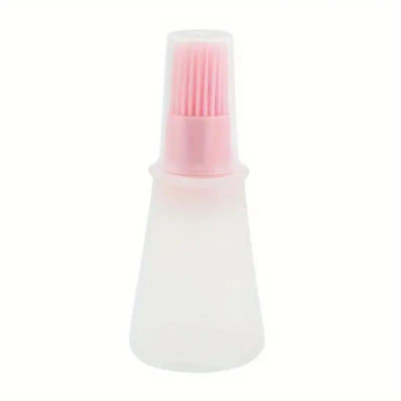 Silicone Oil Brush with Bottle Brush, Air Fryer Pancake Grill with Bottle Brush, Heat-resistant Oil Pan Baking, Barbecue Tools, Barbecue Accessories