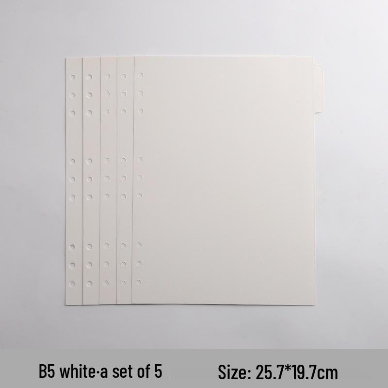 Creative Colored 6-Hole B5 Loose-Leaf Index Divider Pages
