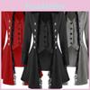Vintage Gothic Men's Steampunk Corset Coat For Halloween Party
